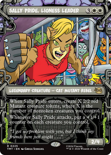 Sally Pride, Lioness Leader (Showcase Foil) | Teenage Mutant Ninja Turtles、Magic: The Gathering、kayou