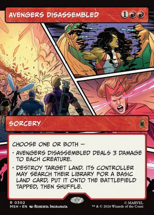 MtG Marvel Super Heroes Rare Avengers Disassembled #302 Showcase Panel、ToyWiz、kayou