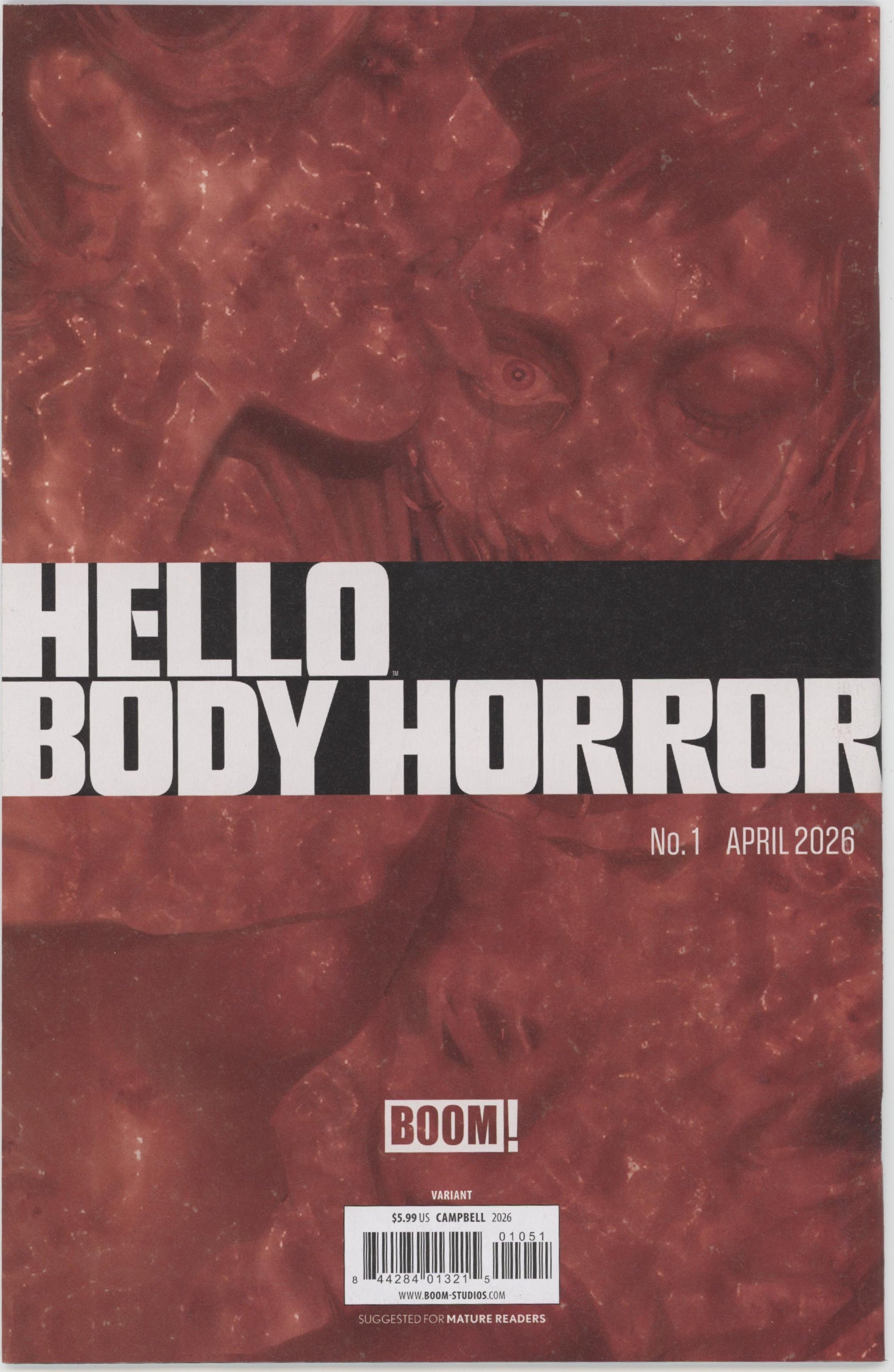 Hello Body Horror #1 E 1 in 10 Variant Edition (Full Art, Campbell)、Boom! Entertainment、kayou