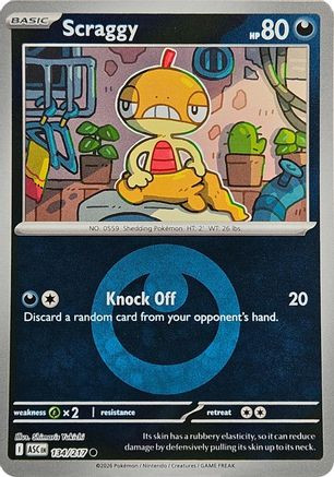 Scraggy (Energy Symbol Pattern) 134 - ME Ascended Heroes Reverse Holofoil、The Pokémon Company、kayou