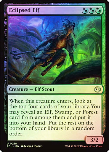 Eclipsed Elf SGL-MTG-ECL-218-ENF、Magic: The Gathering、kayou