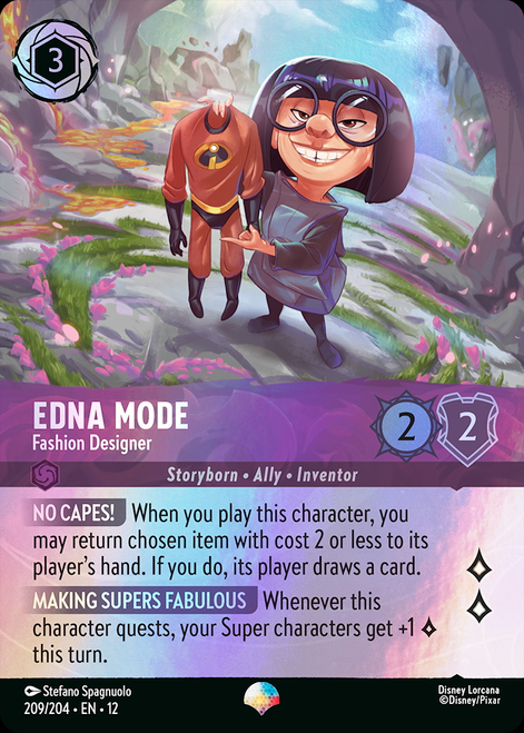 Edna Mode - Fashion Designer (Epic Rare) | Wilds Unknown、Disney Lorcana、kayou