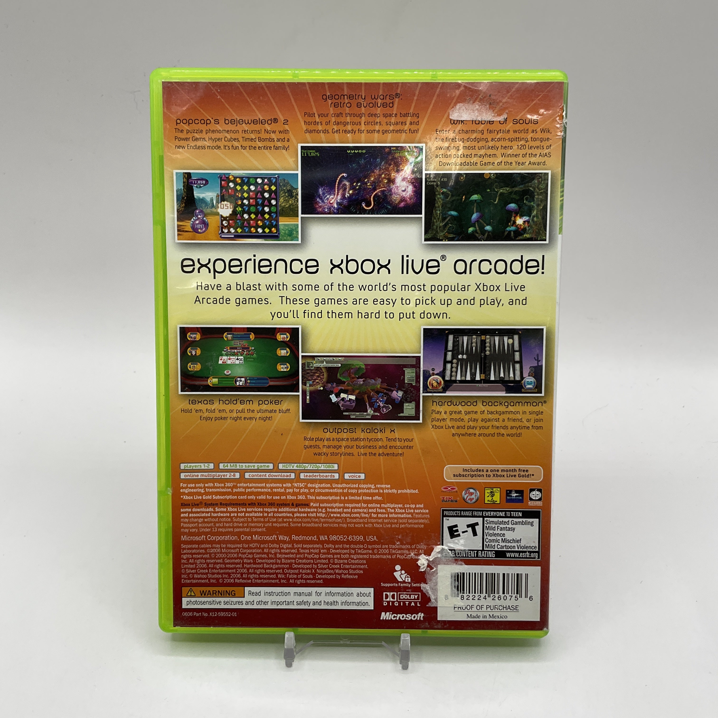 Xbox Live Arcade Unplugged Xbox 360 Used、Collector Store LLC - VG、kayou