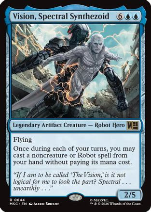 Vision, Spectral Synthezoid (MSC-644) - Commander: Marvel Super Heroes、Wizards of the Coast、kayou