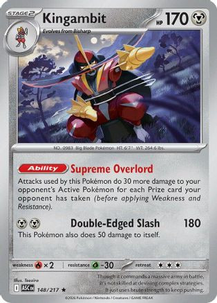 Kingambit 148 - ME Ascended Heroes Holofoil、The Pokémon Company、kayou
