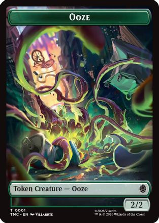 Ooze // Clue Double-Sided Token (TMC-1 // 2) - Commander: Teenage Mutant Ninja Turtles、Wizards of the Coast、kayou