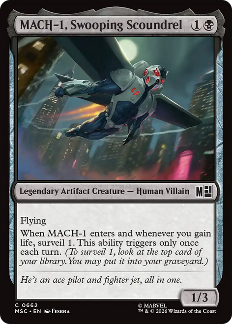 MACH-1, Swooping Scoundrel (Foil) | Marvel Super Heroes Commander、Magic: The Gathering、kayou
