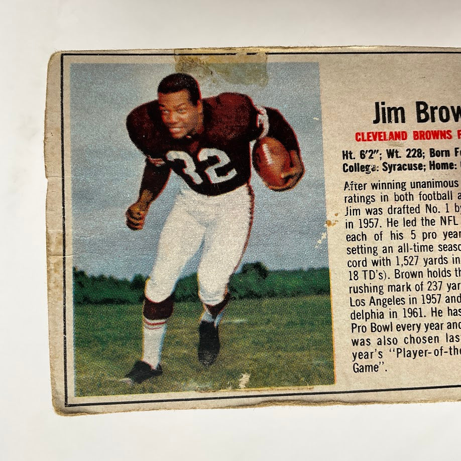 Jim Brown 1962 Post Cereal #61 Cleveland Browns、Collector Store LLC、kayou