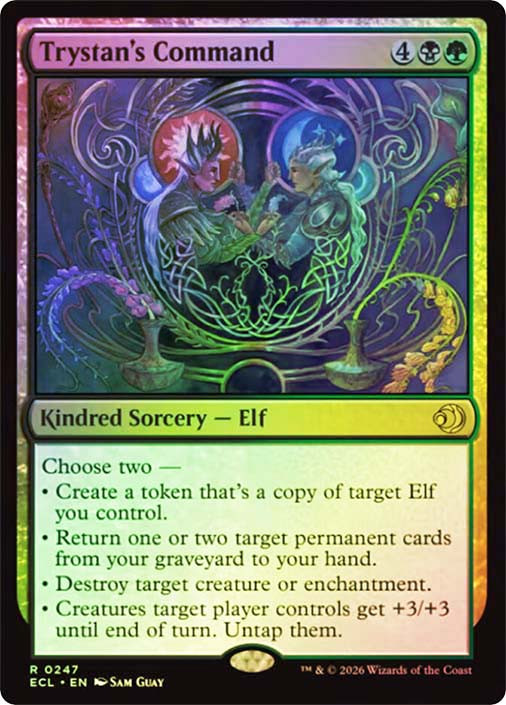 Trystan's Command SGL-MTG-ECL-247-ENF、Magic: The Gathering、kayou