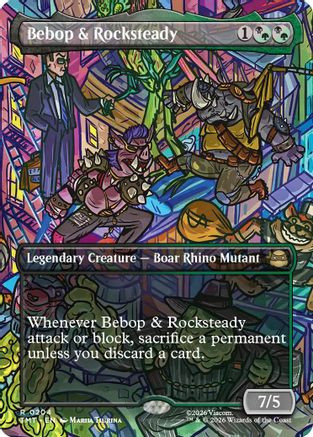 Bebop & Rocksteady (Borderless) (TMT-204) - Teenage Mutant Ninja Turtles、Wizards of the Coast、kayou