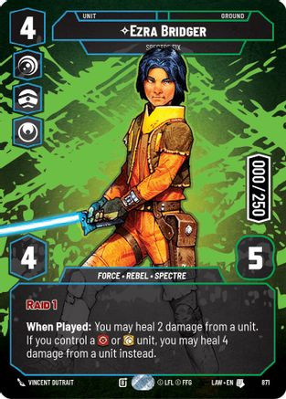 Ezra Bridger - Spectre Six (Serialized) (871) - A Lawless Time Foil、Fantasy Flight Games、kayou