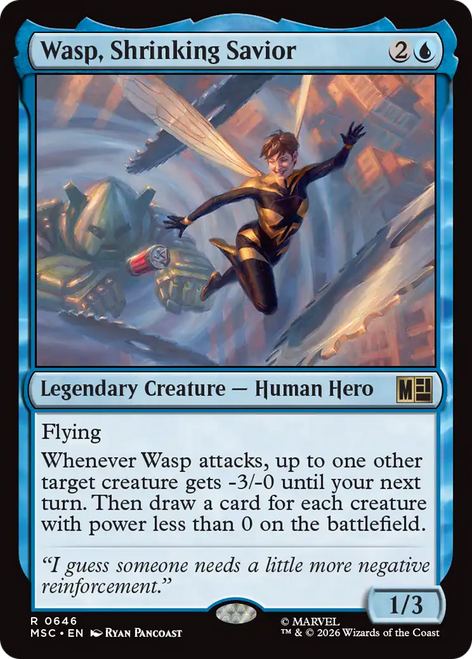 Wasp, Shrinking Savior (Foil) | Marvel Super Heroes Commander、Magic: The Gathering、kayou