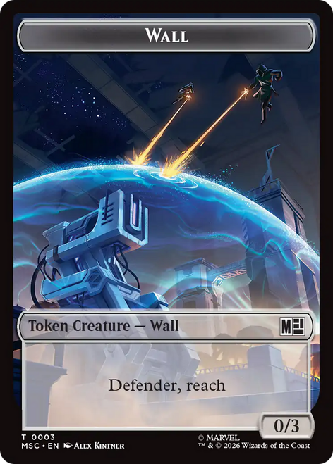 Marvel Super Heroes Commander - Wall (#3) Token (Foil) | Marvel Super Heroes Commander、Magic: The Gathering、kayou