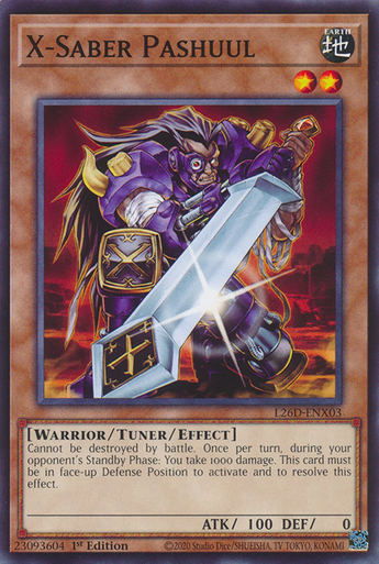 L26D-ENX03 X-Saber Pashuul、Yu-Gi-Oh!、kayou