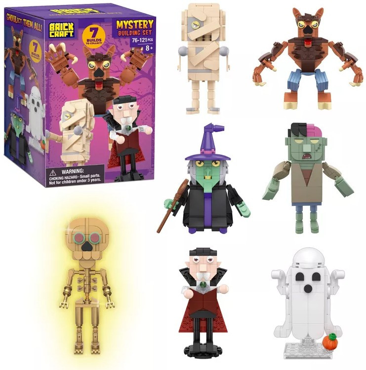 Brickcraft Brick Building Set Halloween Monsters Mystery Pack、ToyWiz、kayou