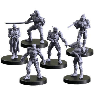 Cyberpunk RED: Combat Zone - Metal Militia - Universal Full Body Conversions Set 2、MONSTER FIGHT CLUB、kayou