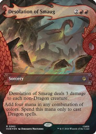 Desolation of Smaug (Showcase) (Surge Foil) (HOB-262) - The Hobbit Foil、Wizards of the Coast、kayou