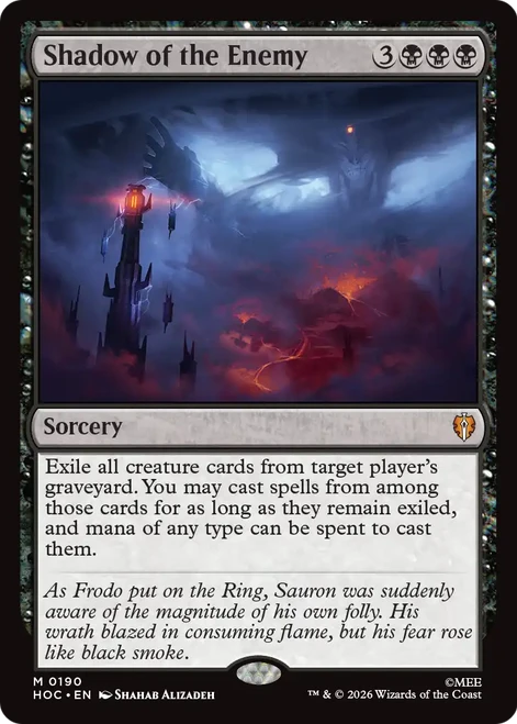 Shadow of the Enemy | The Hobbit Commander、Magic: The Gathering、kayou