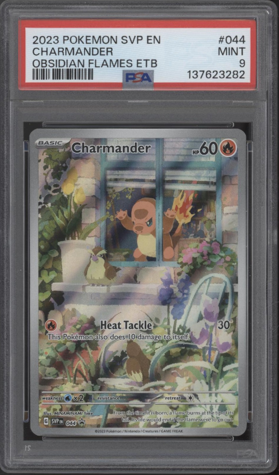 Charmander Pokemon Obsidian Flames Elite Trainer Box #044 PSA 9 #3、Collector Store LLC Gaming、kayou