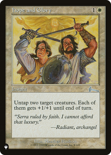 Hope and Glory (LIST-9/143) - The List、Wizards of the Coast、kayou