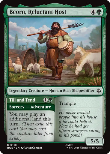Beorn, Reluctant Host // Till and Tend (Foil) | The Hobbit、Magic: The Gathering、kayou