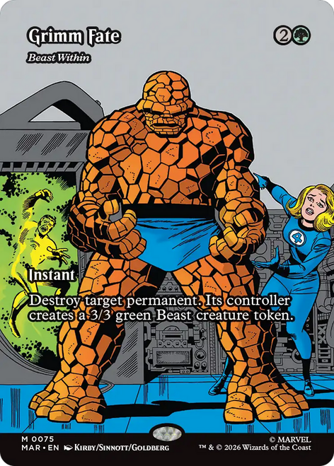 Beast Within Grimm Fate (Borderless Source Material) | Marvel Universe、Magic: The Gathering、kayou