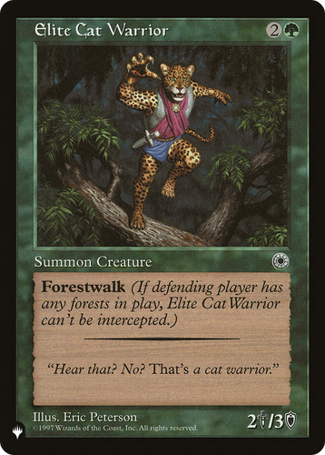 Elite Cat Warrior (Flavor Text) (LIST-) - The List、Wizards of the Coast、kayou