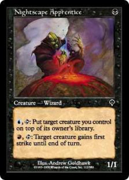 MtG Invasion Common Nightscape Apprentice #112、ToyWiz、kayou