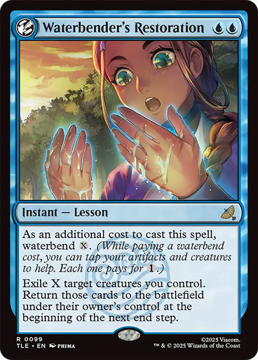 Waterbender's Restoration (TLE-099)、Magic: The Gathering、kayou