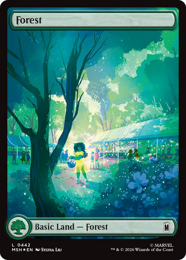 Forest (#442) (Full Art Surge Foil) | Marvel Super Heroes、Magic: The Gathering、kayou