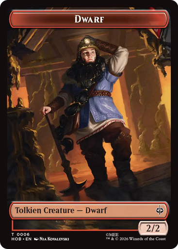 The Hobbit - Dwarf Token (Foil) | The Hobbit、Magic: The Gathering、kayou