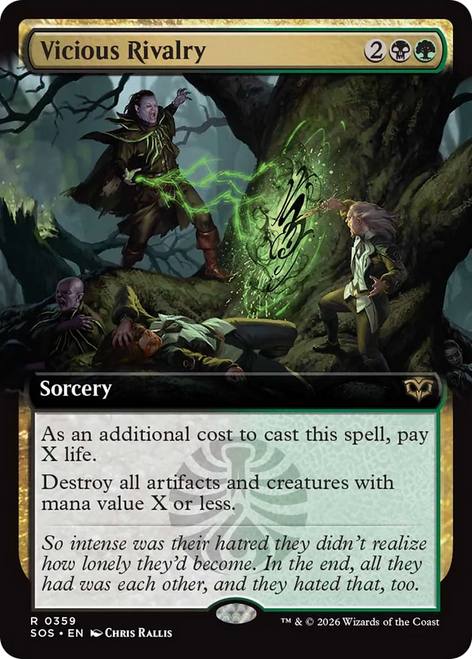 Vicious Rivalry (Extended Art Foil) | Secrets of Strixhaven、Magic: The Gathering、kayou