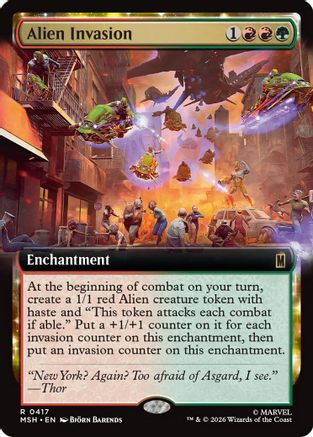 Alien Invasion (Extended Art) (MSH-417) - Marvel Super Heroes、Wizards of the Coast、kayou