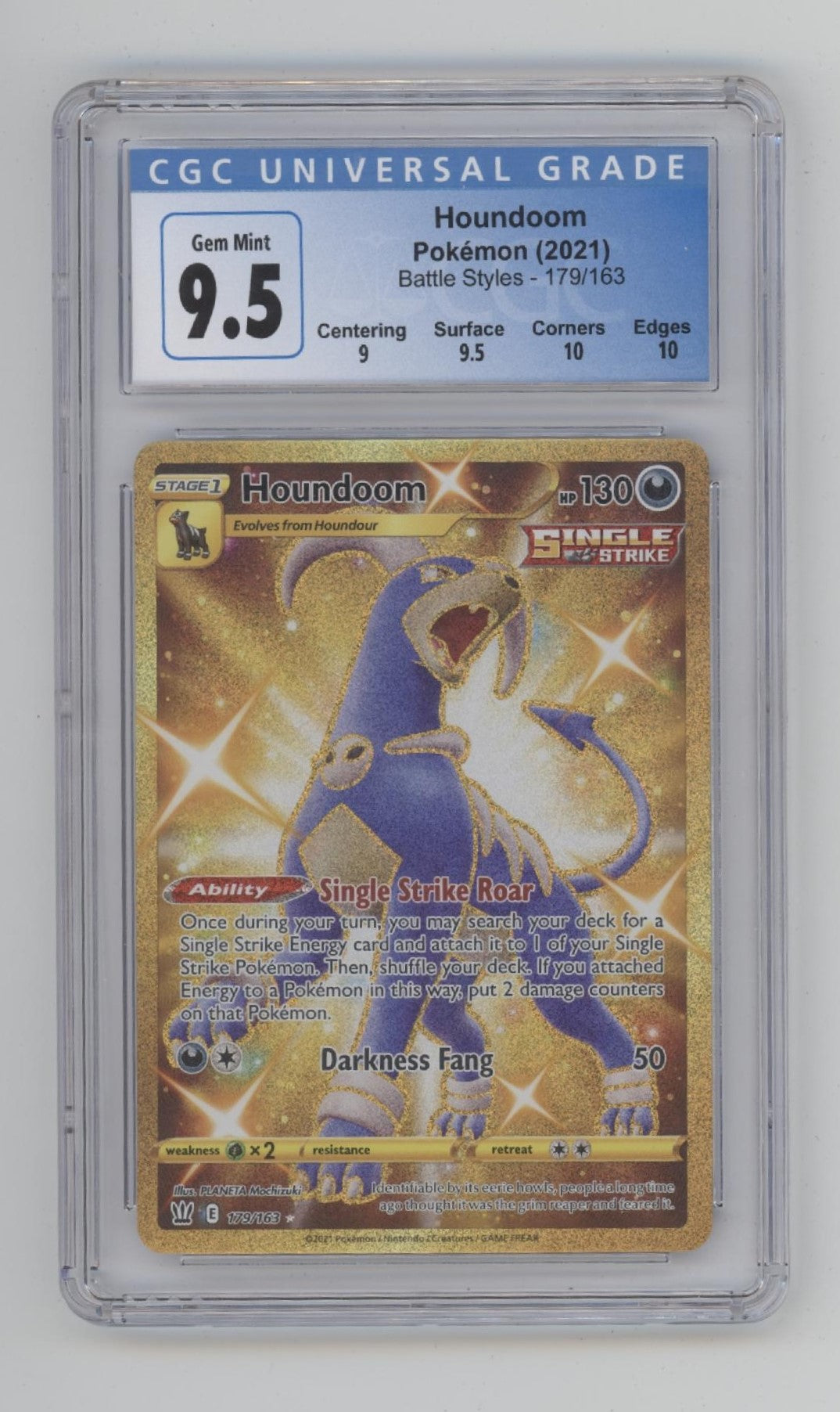 Houndoom Pokemon Battle Styles #179 CGC 9.5、Collector Store LLC Gaming、kayou