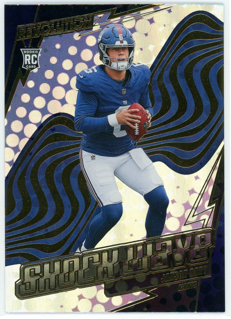 NFL 2025 Panini Revolution Football Shock Wave Jaxson Dart #22 Rookie、ToyWiz、kayou