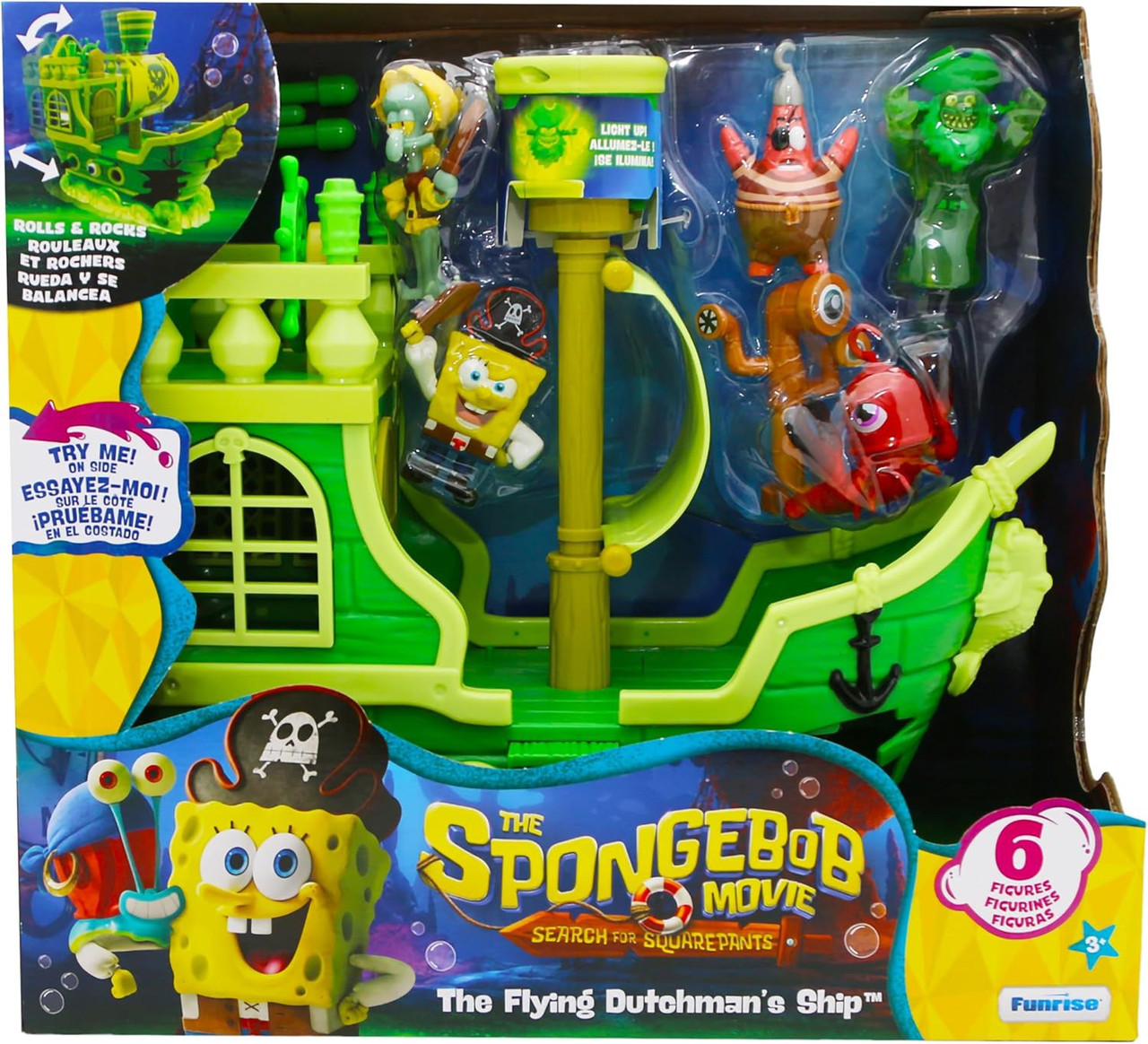 Spongebob Squarepants Movie: Search for Squarepants The Flying Dutchman's Ship Playset Damaged Package、ToyWiz、kayou