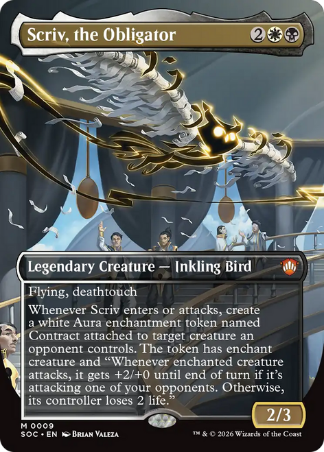 Scriv, the Obligator (Borderless Art) | Secrets of Strixhaven Commander、Magic: The Gathering、kayou