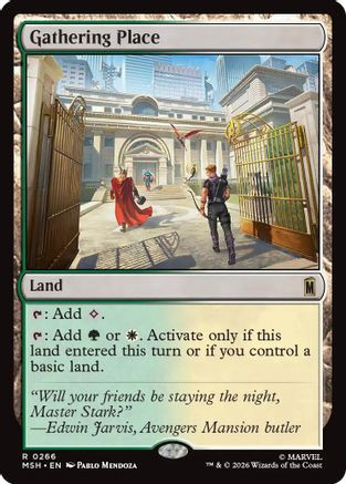 Gathering Place (MSH-266) - Marvel Super Heroes Foil、Wizards of the Coast、kayou
