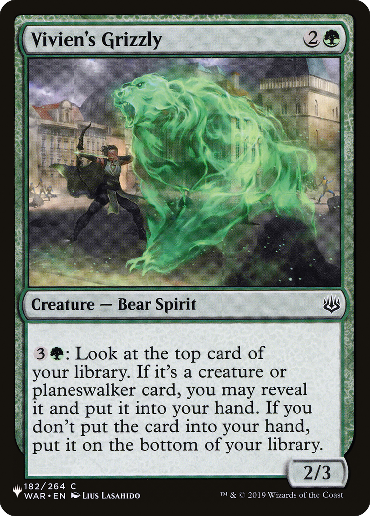 Vivien's Grizzly (LIST-182/264) - The List、Wizards of the Coast、kayou
