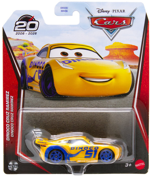 Disney / Pixar Cars 20th Anniversary Metal Dinoco Cruz Ramirez Diecast Car、ToyWiz、kayou