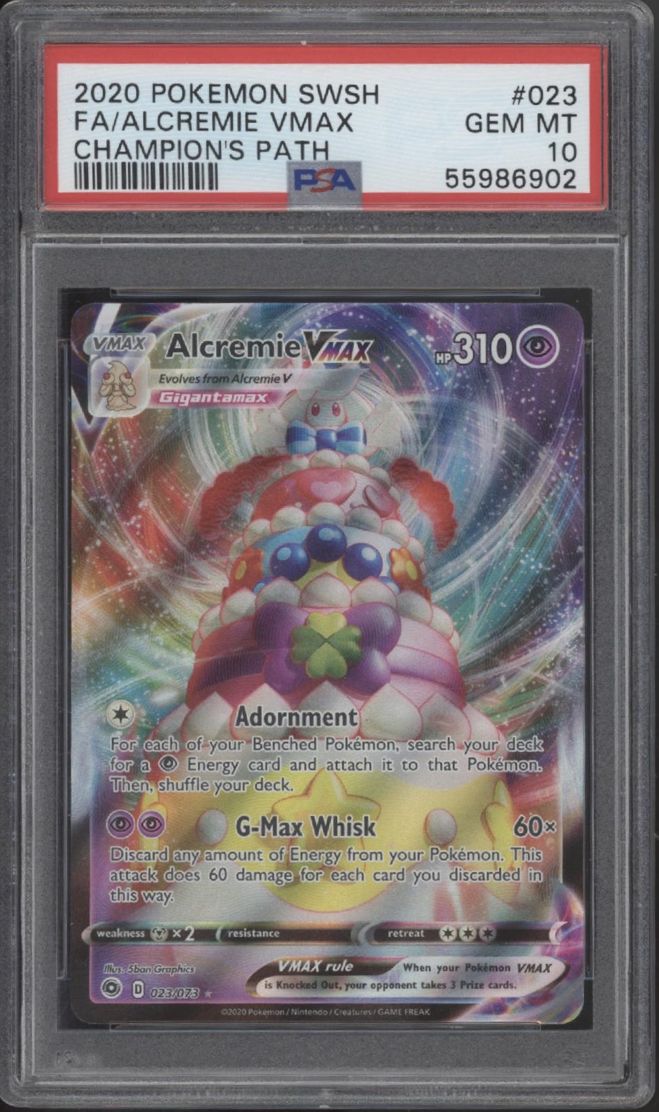 Alcremie VMAX Pokemon Champion's Path Full Art #023 PSA 10、Collector Store LLC Gaming、kayou