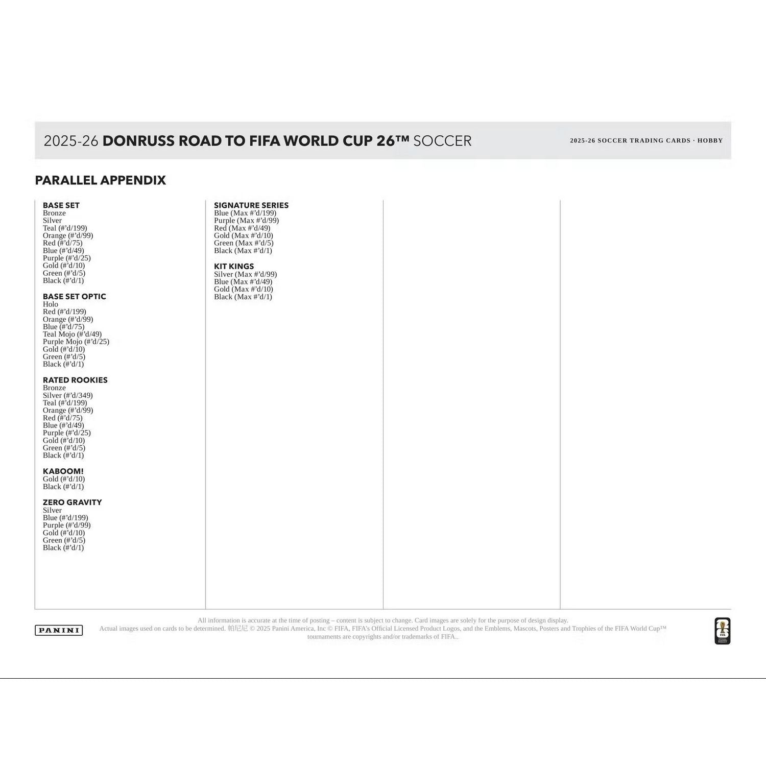 2025-26 Panini Donruss Road to FIFA World Cup Soccer Hobby Box、Panini、kayou