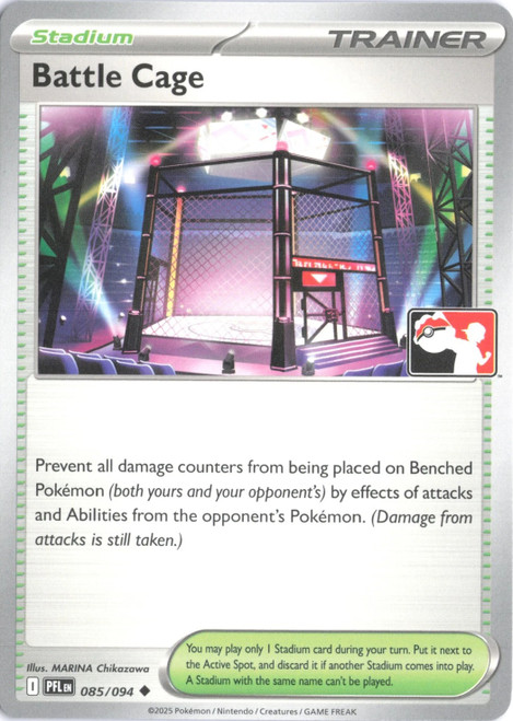ME Phantasmal Flames 085/094 Battle Cage (Prize Pack League Promo Non- Holo)、Pokemon、kayou