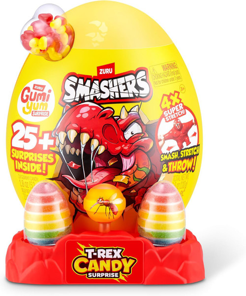 Smashers Gumi Yum Surprise T-REX Candy Surprise EPIC Mystery Egg 25+ Surprises!、ToyWiz、kayou