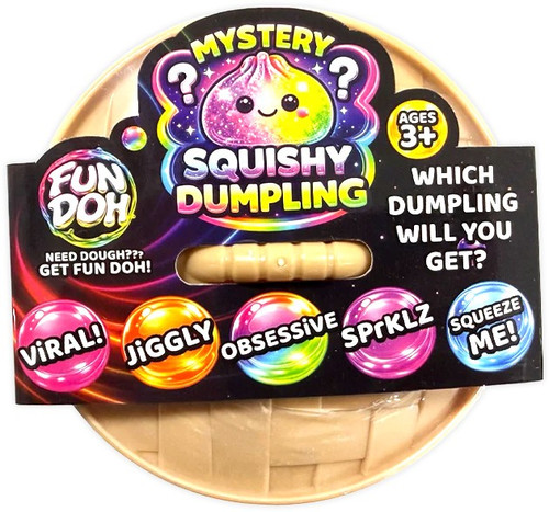 Fun Doh Squishy Dumpling Mystery Pack 1 RANDOM Color、ToyWiz、kayou