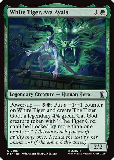 White Tiger, Ava Ayala (Foil) | Marvel Super Heroes、Magic: The Gathering、kayou