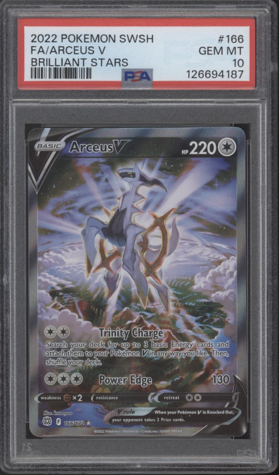 Arceus V Pokemon Brilliant Stars Full Art #166 PSA 10、Collector Store LLC Gaming、kayou