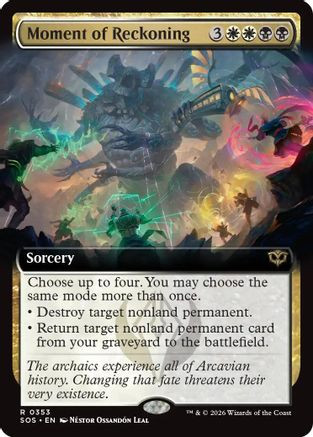 Moment of Reckoning (Extended Art) (SOS-353) - Secrets of Strixhaven Foil、Wizards of the Coast、kayou