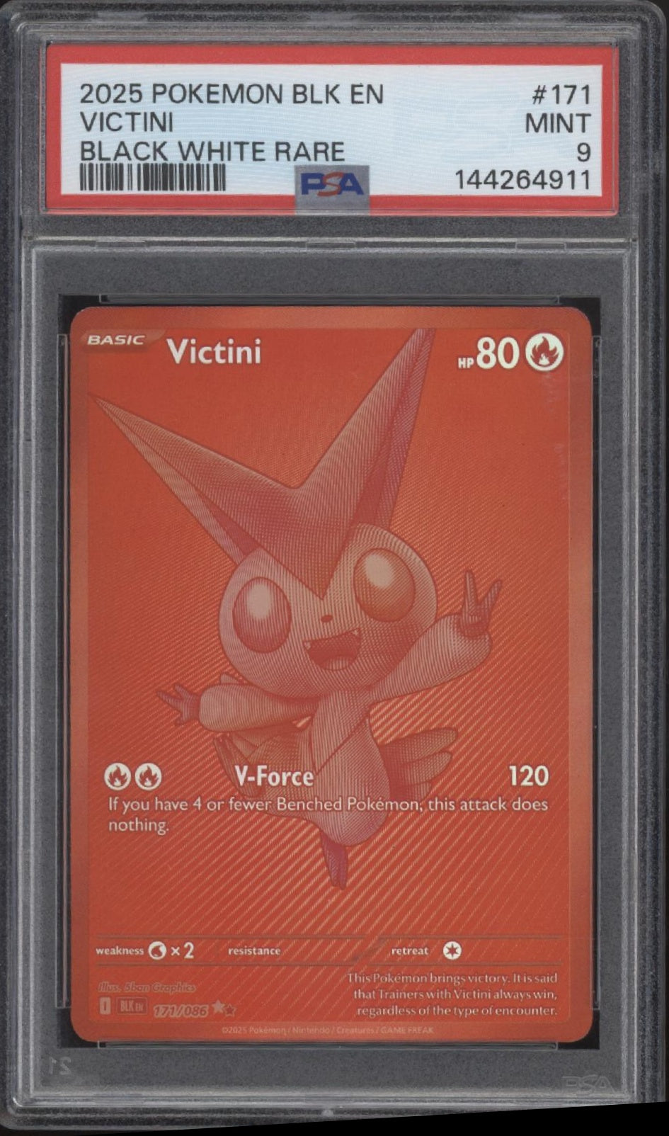 Victini Pokemon Black Bolt Black White Rare #171 PSA 9、Collector Store LLC Gaming、kayou
