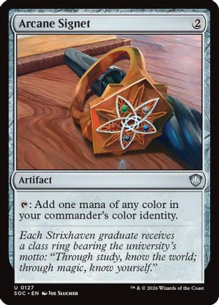 Arcane Signet (SOC-127) - Commander: Secrets of Strixhaven、Wizards of the Coast、kayou